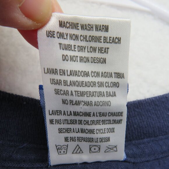 Dallas Cowboys T Shirt Extra Large Blue On Field Reebok NFL Football Long Sleeve - Picture 6 of 9